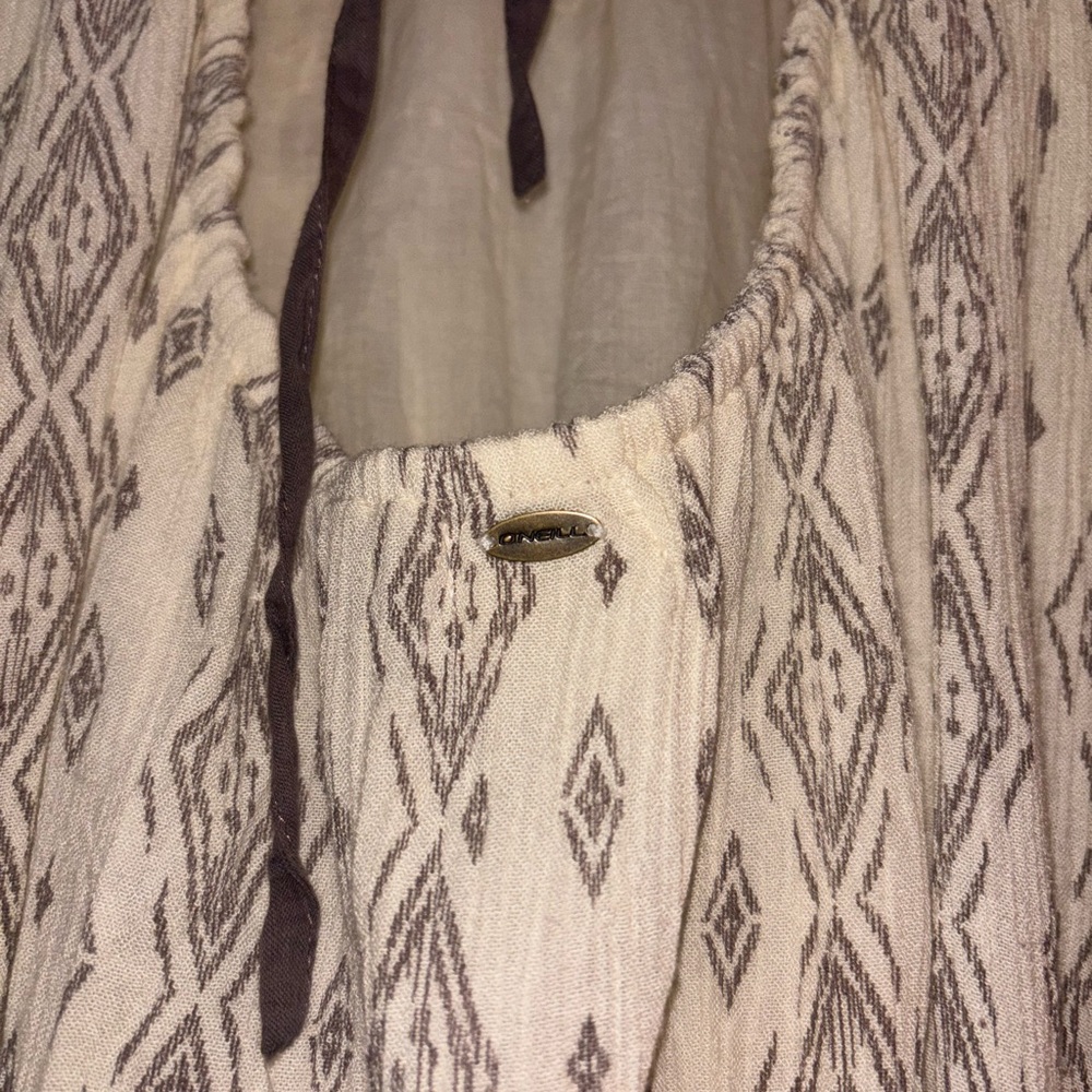O'Neill Cream and Gray Patterned Maxi Dress - Picture 5 of 6